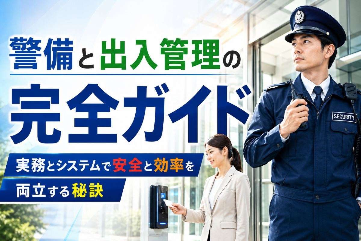 警備と出入管理の完全ガイド｜実務とシステムで安全と効率を両立する秘訣